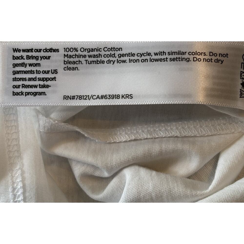 NWT Eileen Fisher White Organic Pima Cotton Jersey 3/4 Sleeve Tee Shirt Size 3X - Picture 7 of 7
